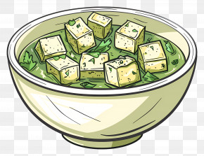Palak Paneer - Healthy Green Tofu Soup PNG