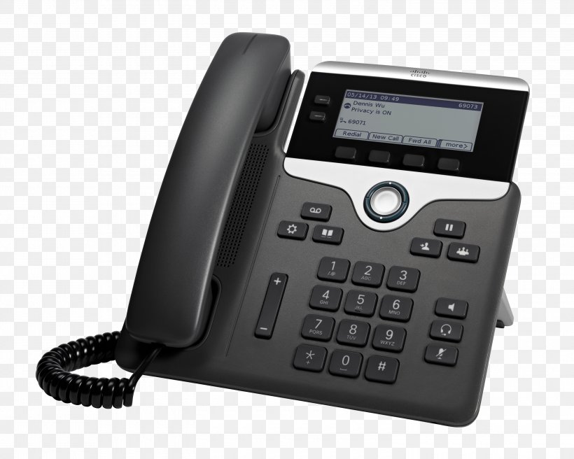 VoIP Phone Cisco 7821 Telephone Voice Over IP Session Initiation Protocol, PNG, 3000x2400px, Voip Phone, Answering Machine, Caller Id, Cisco 7821, Cisco 7841 Download Free