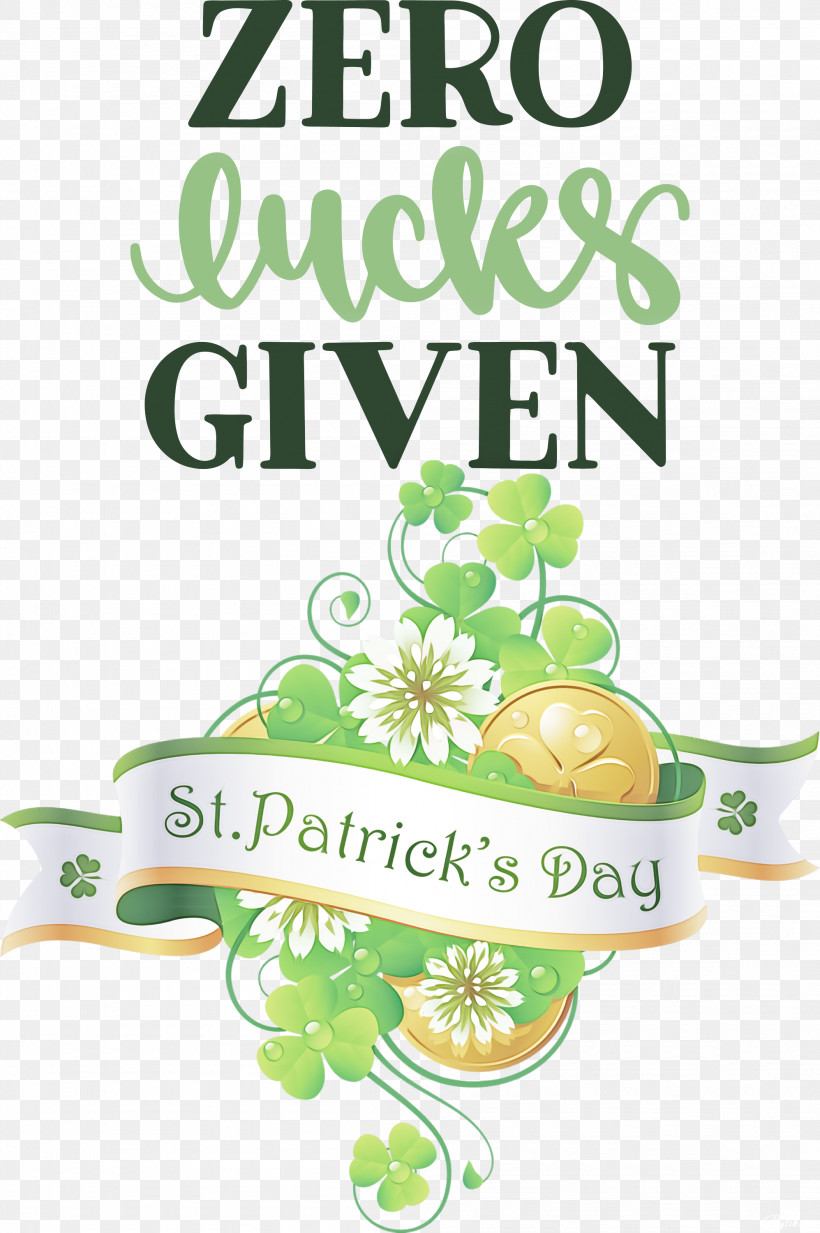 Zero Lucks Given Lucky Saint Patrick, PNG, 1995x3000px,  Download Free