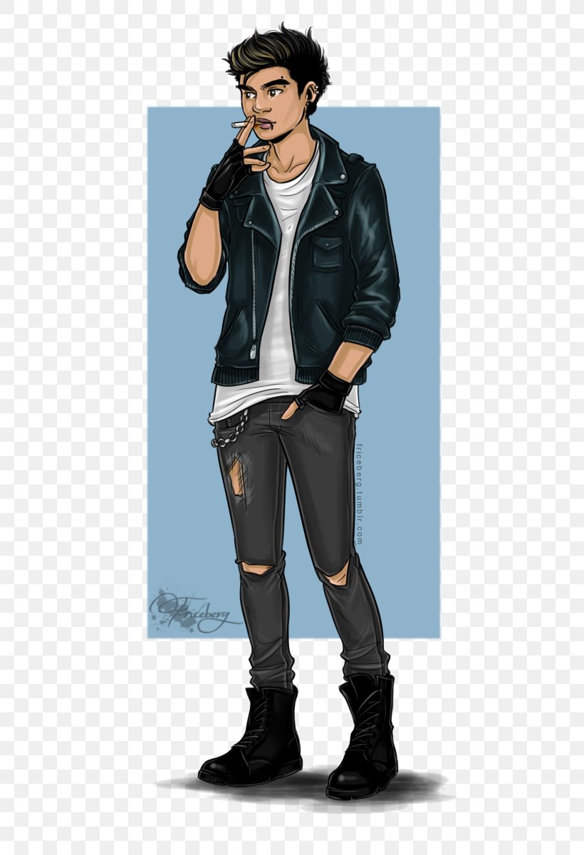 Calum Hood 5 Seconds Of Summer She's Kinda Hot Calum5SOS Leather Jacket, PNG, 567x1200px, Watercolor, Cartoon, Flower, Frame, Heart Download Free