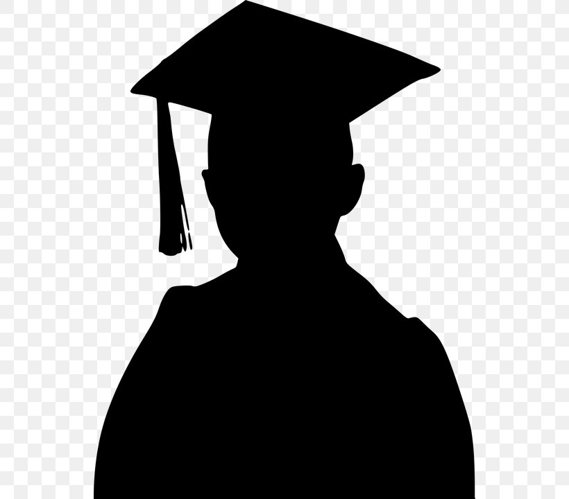 Graduation Ceremony Graduate University Square Academic Cap School College, PNG, 550x720px, Graduation Ceremony, Academic Degree, Academic Dress, Black, Black And White Download Free