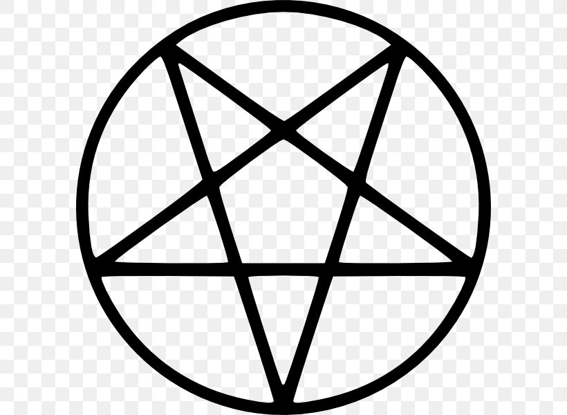 Pentagram Baphomet Satanism Clip Art, PNG, 600x600px, Pentagram, Area, Baphomet, Black, Black And White Download Free
