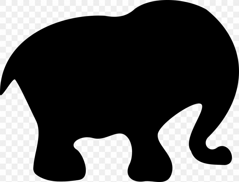 African Elephant Silhouette Clip Art, PNG, 2400x1826px, African Elephant, Art, Bear, Big Cats, Black Download Free