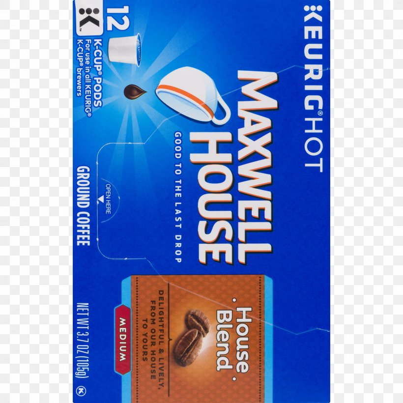 Arabica Coffee Maxwell House Brand Decaffeination, PNG, 1800x1800px, Coffee, Arabica Coffee, Brand, Decaffeination, Keurig Download Free