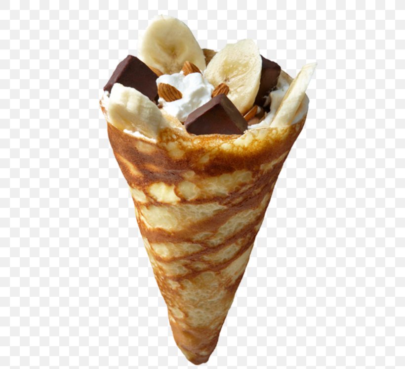 Sundae Crêpe Ice Cream Pizza Custard Cream, PNG, 495x746px, Sundae, Breakfast, Coffee, Custard Cream, Dairy Product Download Free