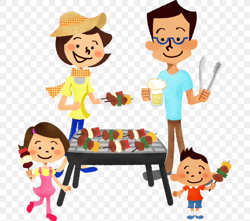 Cartoon Sharing Playing With Kids Child Play, PNG, 700x724px, Cartoon, Celebrating, Child, Conversation, Family Pictures Download Free