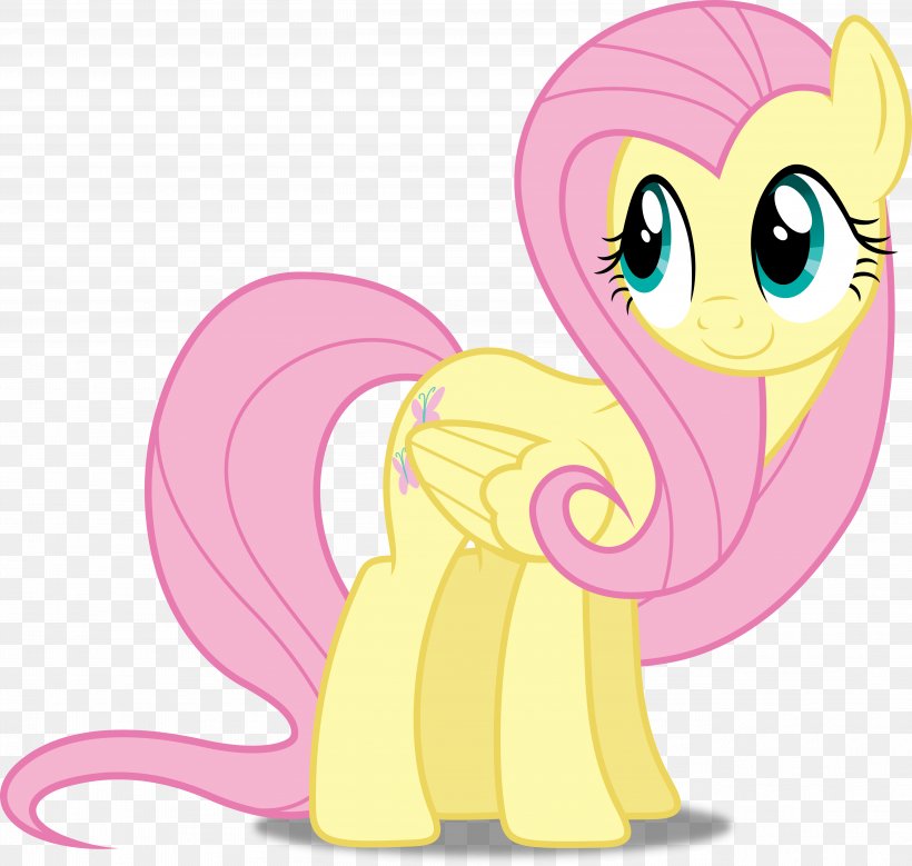 Fluttershy My Little Pony: Friendship Is Magic, PNG, 5263x5000px, Watercolor, Cartoon, Flower, Frame, Heart Download Free