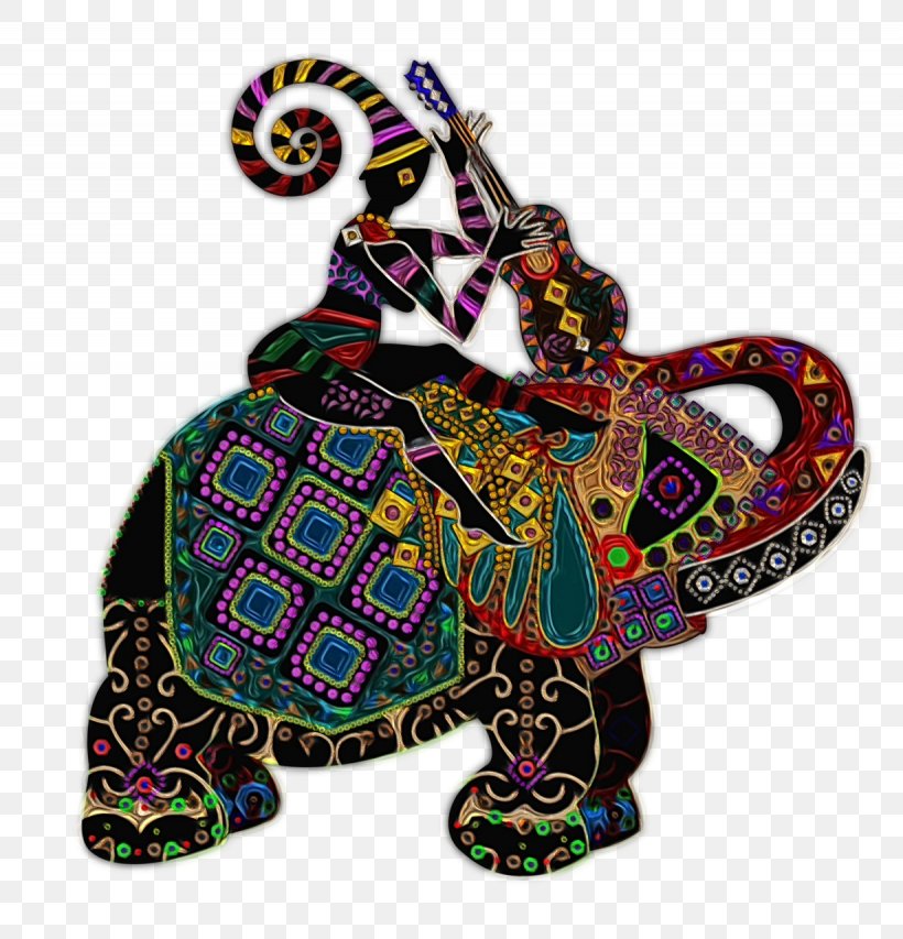 Indian Elephant, PNG, 1230x1280px, Watercolor, Elephant, Elephants And Mammoths, Indian Elephant, Paint Download Free