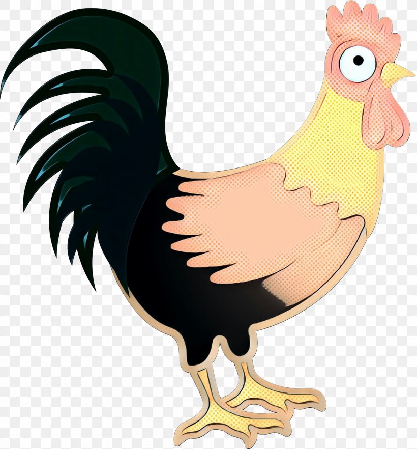 Bird Chicken Rooster Cartoon Comb, PNG, 1718x1848px, Pop Art, Beak, Bird, Cartoon, Chicken Download Free