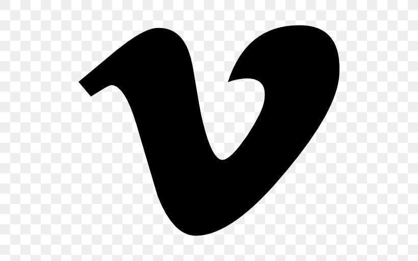 Vimeo Social Media Logo, PNG, 512x512px, Vimeo, Beak, Black And White, Heart, Logo Download Free
