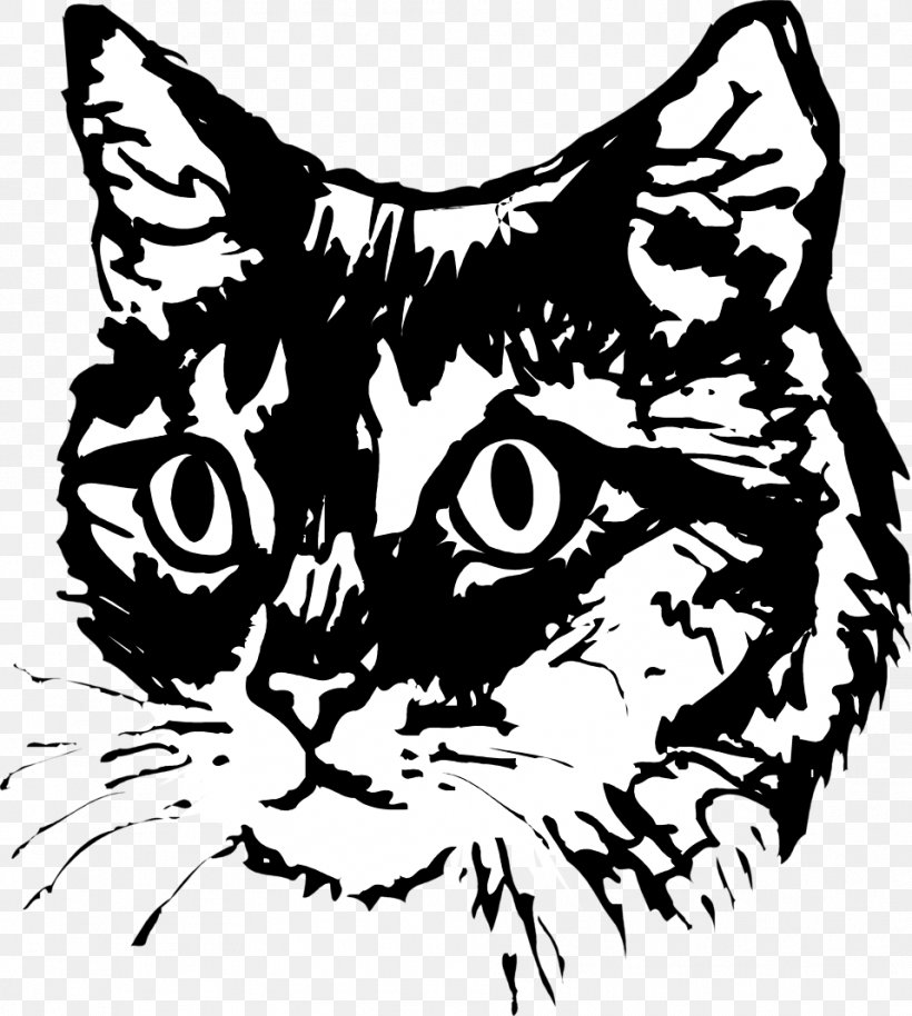 Kitten Sphynx Cat Drawing Pet Clip Art, PNG, 958x1068px, Kitten, Artwork, Black, Black And White, Black Cat Download Free