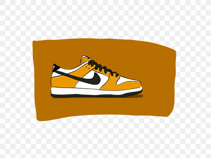 Nike Dunk Drawing Illustration Shoe, PNG, 1024x768px, Nike, Area, Brand, Cartoon, Cross Training Shoe Download Free