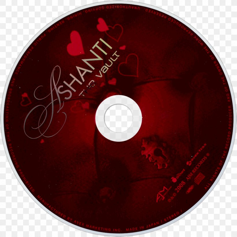 Compact Disc The Vault Ashanti Braveheart Concrete Rose, PNG, 1000x1000px, Watercolor, Cartoon, Flower, Frame, Heart Download Free