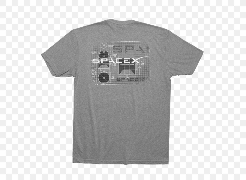 T-shirt SpaceX Dragon Falcon Heavy Dragon C2+, PNG, 600x600px, Tshirt, Active Shirt, Black, Brand, Clothing Download Free