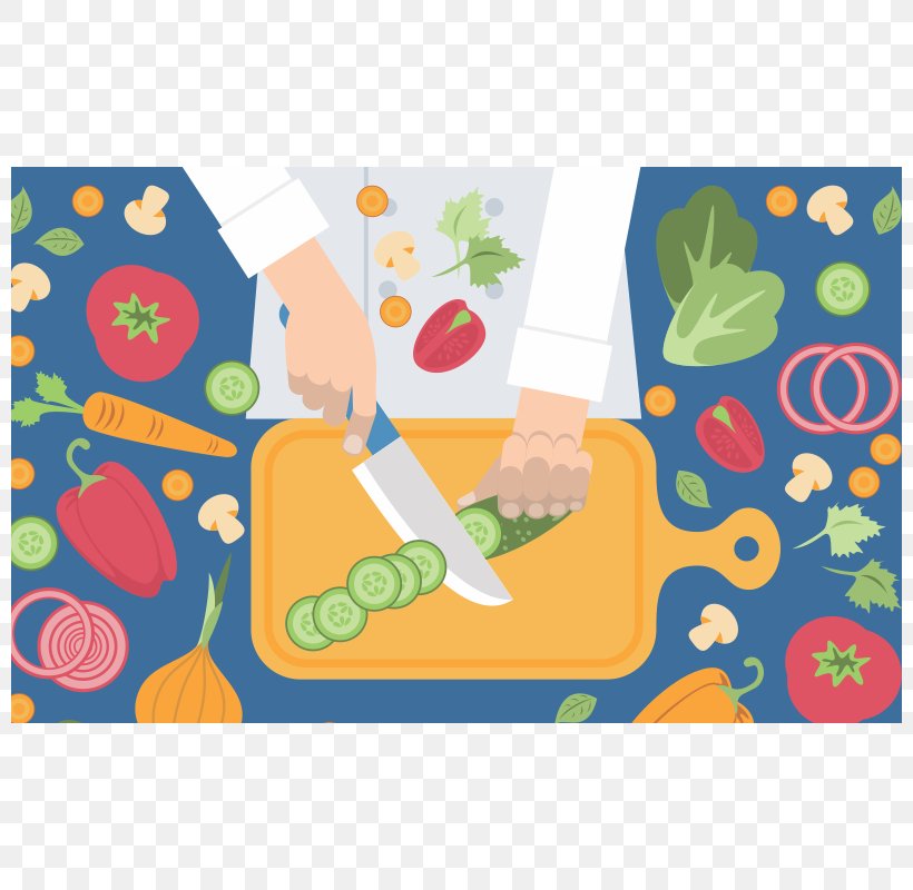 Vector Graphics Vegetable Salad Illustration Cooking, PNG, 800x800px, Vegetable, Area, Art, Chef, Child Art Download Free