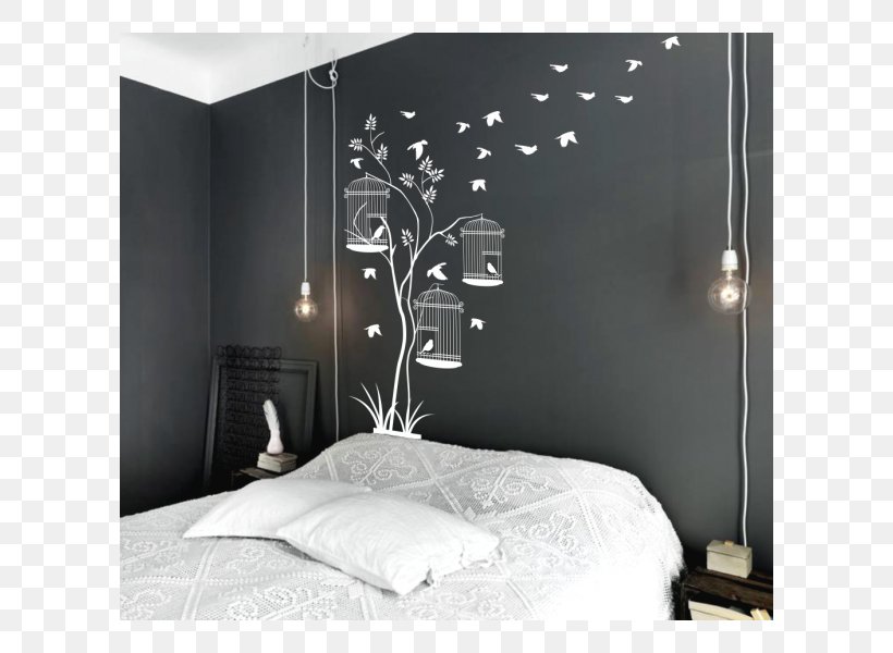 Paint Color Bedroom Interior Design Services Sherwin-Williams, PNG, 600x600px, Paint, Architecture, Bed Frame, Bedroom, Black And White Download Free