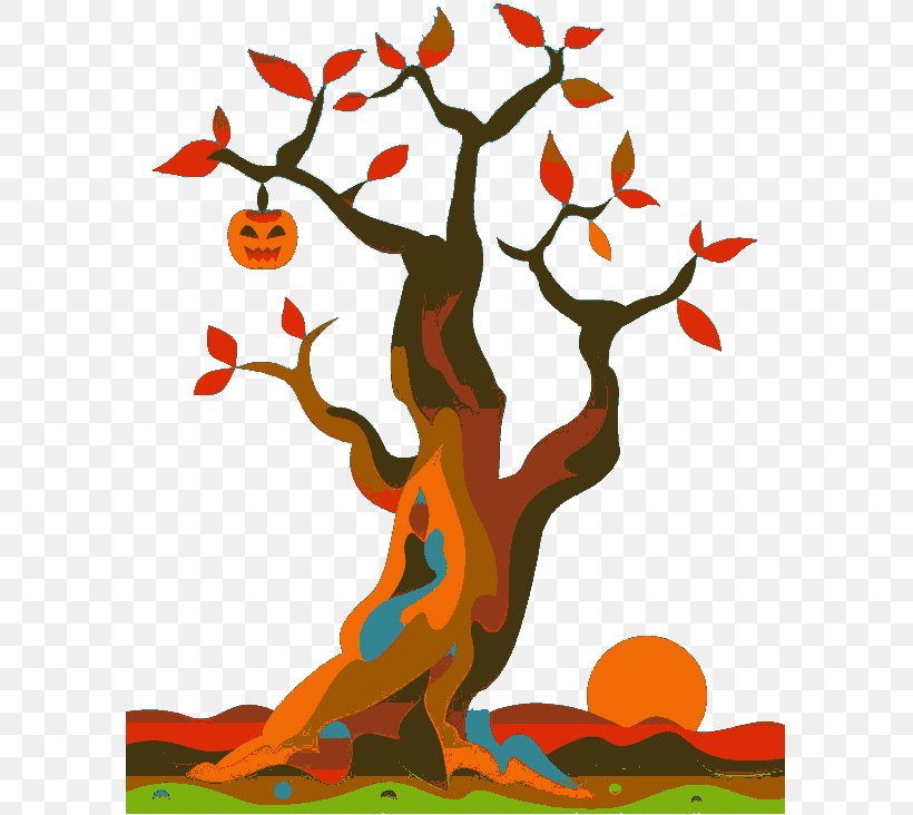 Calabaza Autumn Pumpkin Tree, PNG, 593x732px, Calabaza, Art, Artwork, Autumn, Autumn Leaf Color Download Free