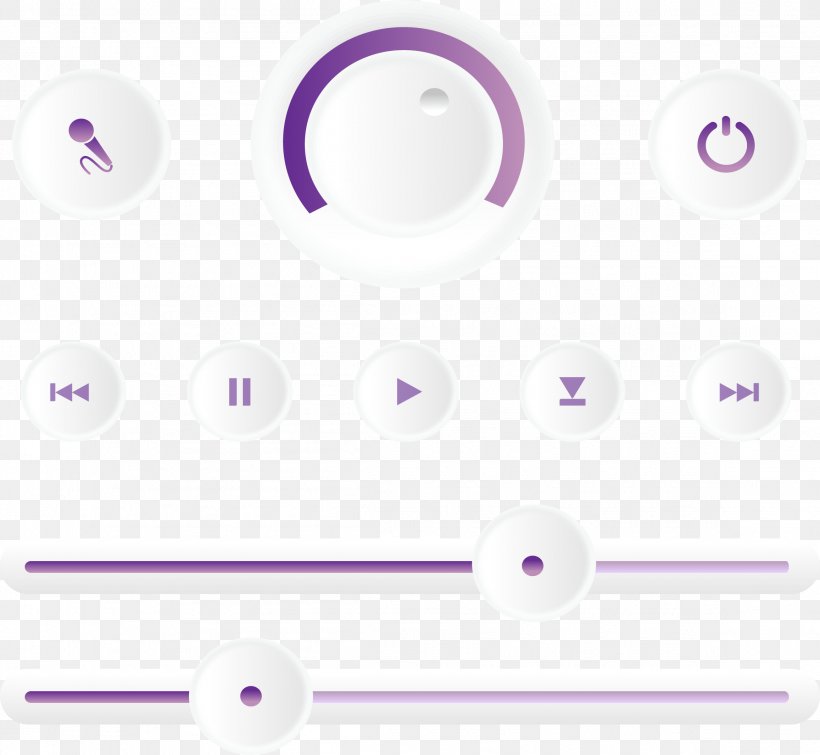 Purple User Interface Design Media Player, PNG, 2313x2130px, Purple, Brand, Control Panel, Designer, Lilac Download Free