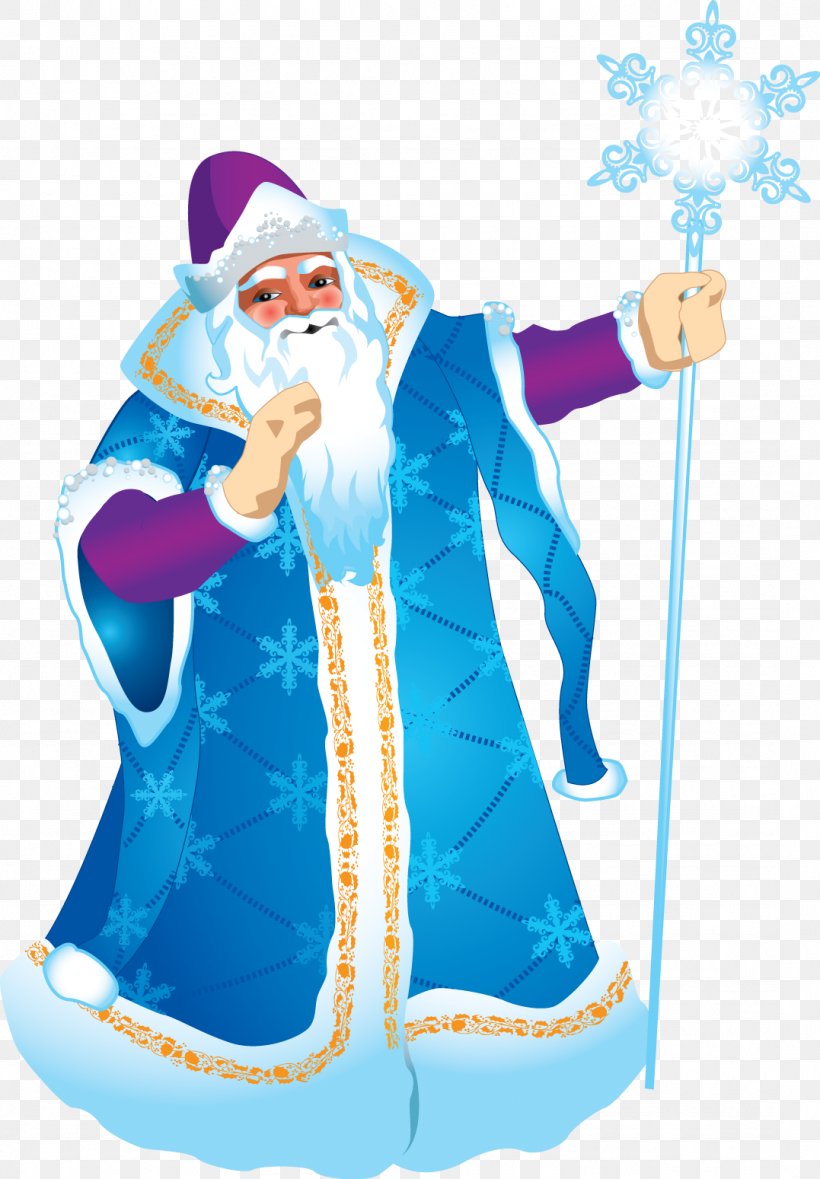 Ded Moroz Snegurochka Santa Claus Grandfather Clip Art, PNG, 1077x1549px, Ded Moroz, Albom, Art, Blue, Cartoon Download Free