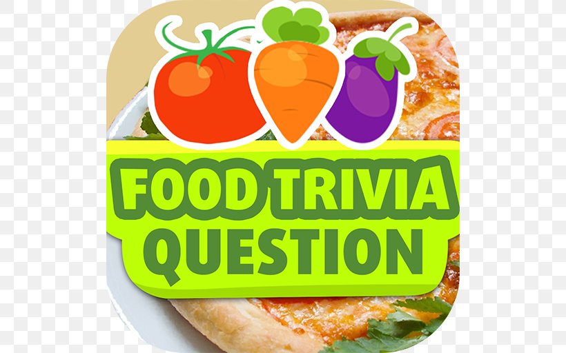 Food Fun Trivia Questions Quiz Vegetarian Cuisine Junk Food, PNG, 512x512px, Food, Comfort Food, Cuisine, Diet Food, Dish Download Free