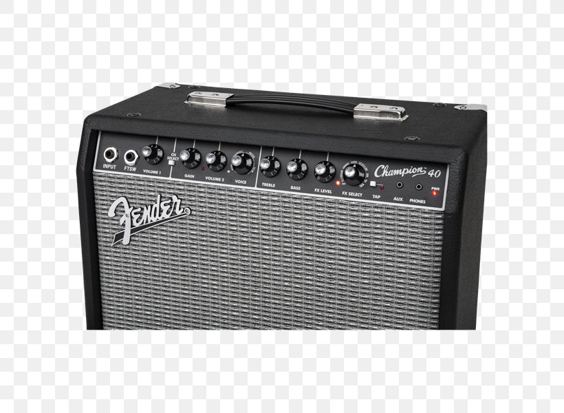 Guitar Amplifier Fender Musical Instruments Corporation Fender Champion 40 Fender Amplifier, PNG, 600x600px, Watercolor, Cartoon, Flower, Frame, Heart Download Free