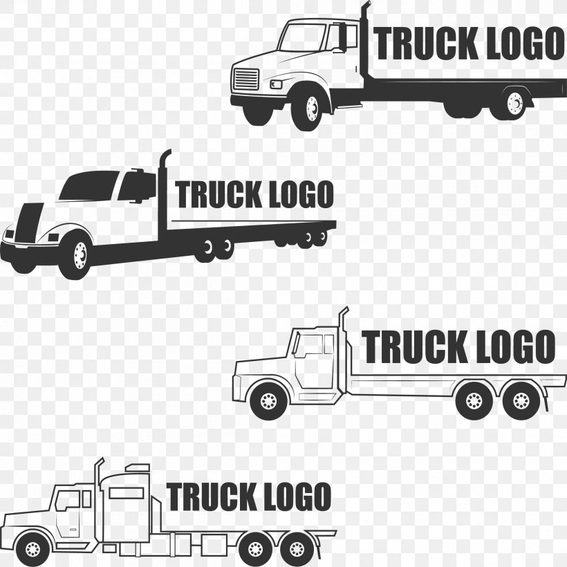 Logo Car Truck, PNG, 2415x2416px, Logo, Automotive Design, Automotive Exterior, Black And White, Brand Download Free