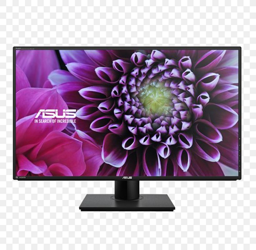 LCD Monitor PA328Q Ultra-high-definition Television IPS Panel Computer Monitors 4K Resolution, PNG, 800x800px, 4k Resolution, Ultrahighdefinition Television, Asus, Computer Monitor, Computer Monitors Download Free