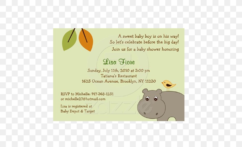 Wedding Invitation Green Baby Shower Convite, PNG, 500x500px, Wedding Invitation, Animal, Baby Shower, Convite, Green Download Free
