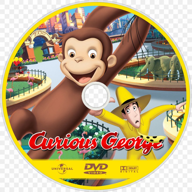 Curious George DVD Blu-ray Disc Film PBS Kids, PNG, 1000x1000px, Curious George, Bluray Disc, Comedy, Curious George 2 Follow That Monkey, Dick Van Dyke Download Free