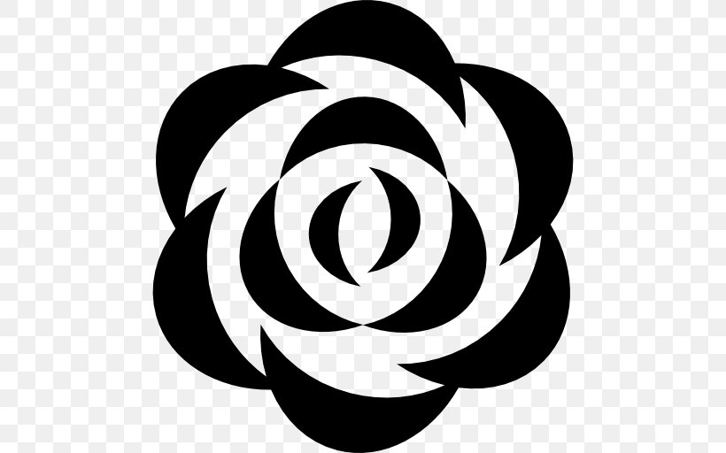 Flower Petal Logo, PNG, 512x512px, Flower, Black And White, Flat Design, Leaf, Logo Download Free