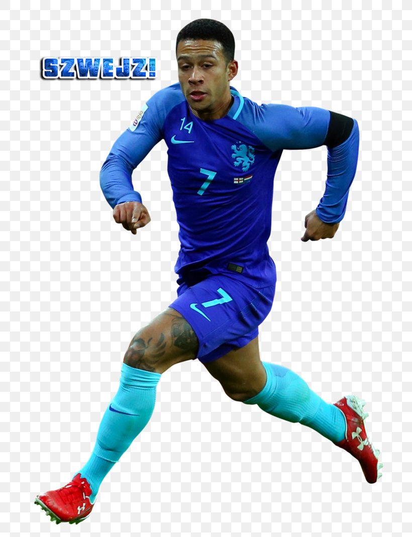 Memphis Depay Soccer Player DeviantArt Football Team Sport, PNG, 748x1069px, Memphis Depay, Art, Ball, Blue, Competition Download Free