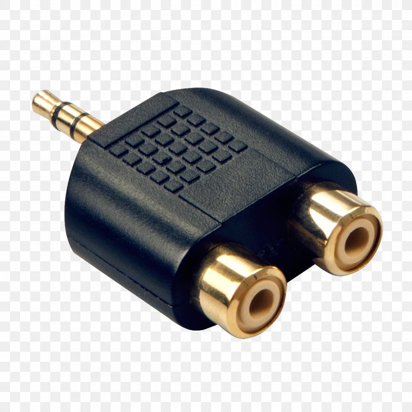 Adapter RCA Connector Phone Connector Stereophonic Sound Audio, PNG, 1500x1500px, Adapter, Audio, Electrical Cable, Electronics Accessory, Female Download Free