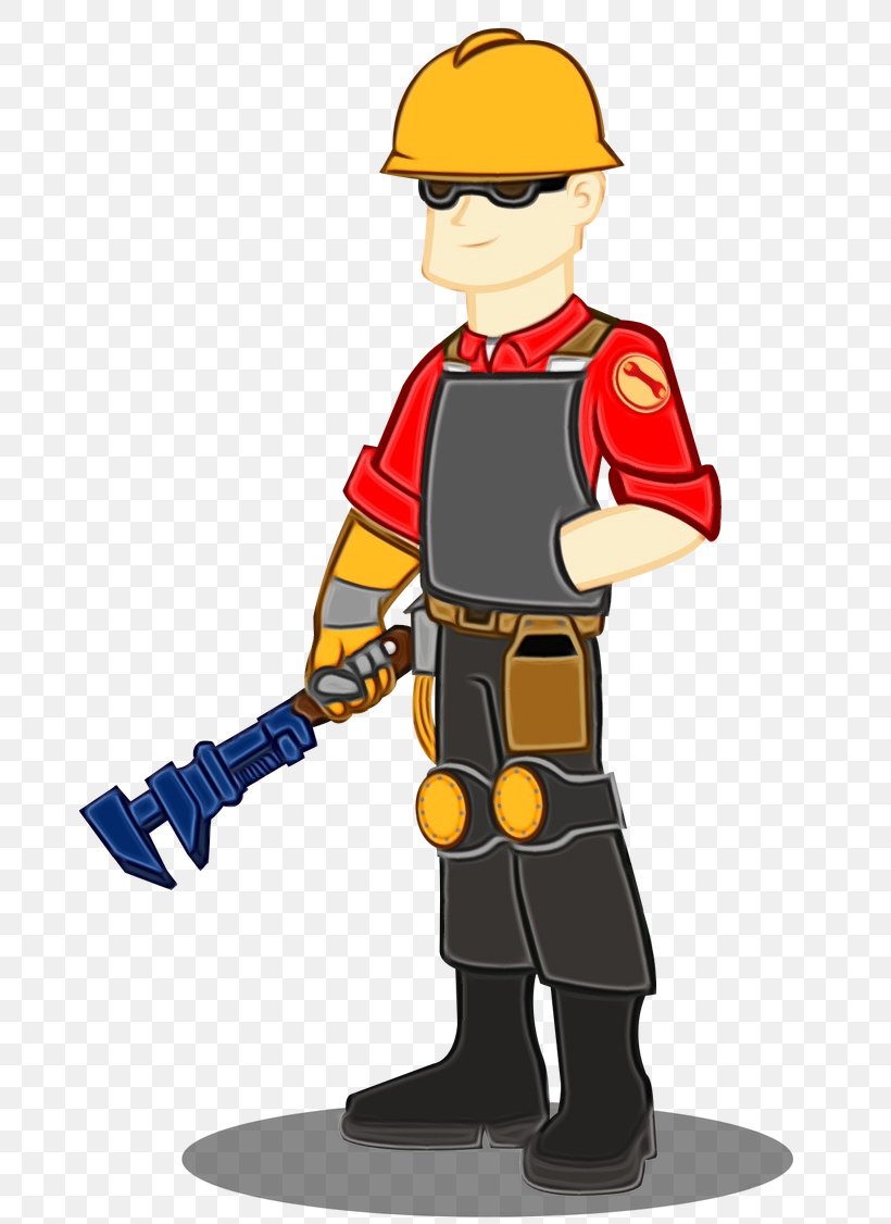 Firefighter, PNG, 710x1126px, Watercolor, Cartoon, Construction Worker, Figurine, Firefighter Download Free