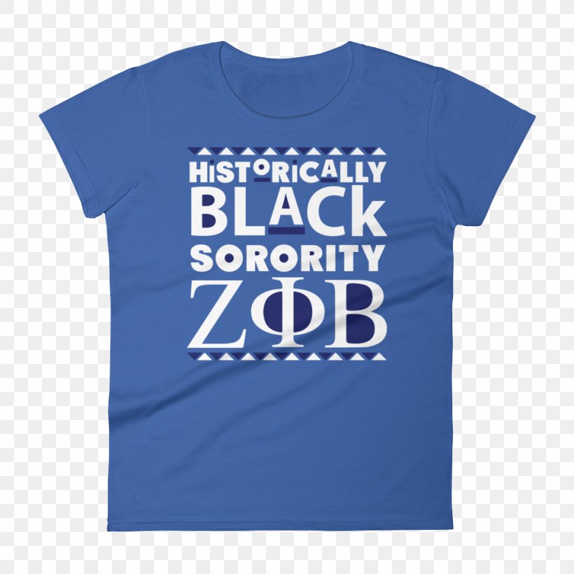 T-shirt Alpha Kappa Alpha Historically Black Colleges And Universities African American, PNG, 1000x1000px, Tshirt, Active Shirt, African American, Alpha Kappa Alpha, Blue Download Free