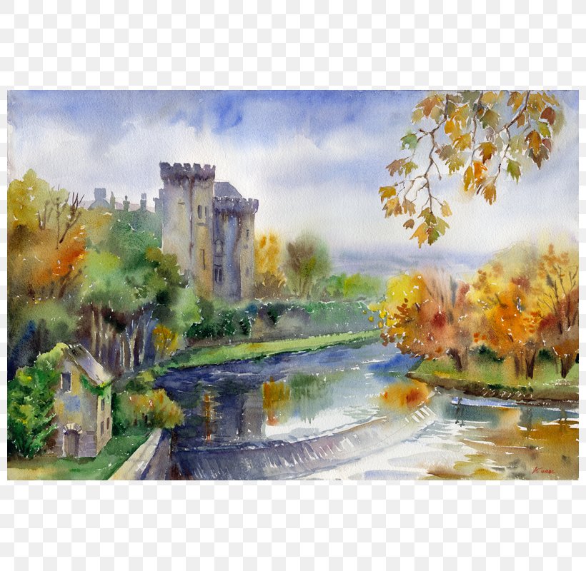 Watercolor Painting Rock Of Cashel Galway Ireland In Watercolour, PNG, 800x800px, Painting, Acrylic Paint, Art, Art Museum, Artist Download Free