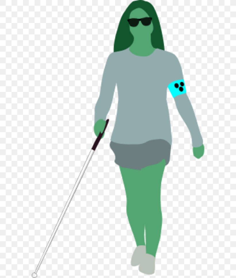 White Cane Visual Impairment Walking Stick Clip Art, PNG, 600x968px, White Cane, Baseball Equipment, Blindfold, Cartoon, Disability Download Free