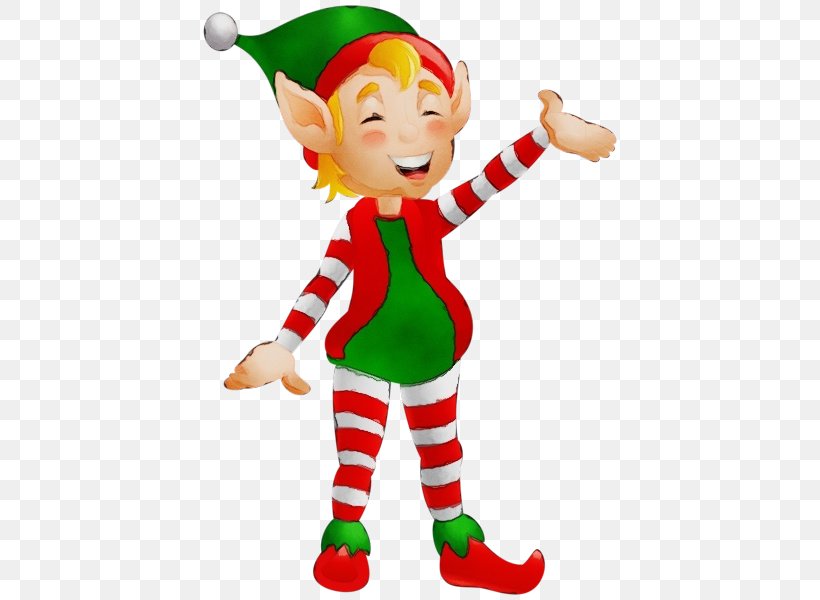 Christmas Elf, PNG, 420x600px, Watercolor, Cartoon, Christmas, Christmas Day, Christmas Elf Download Free