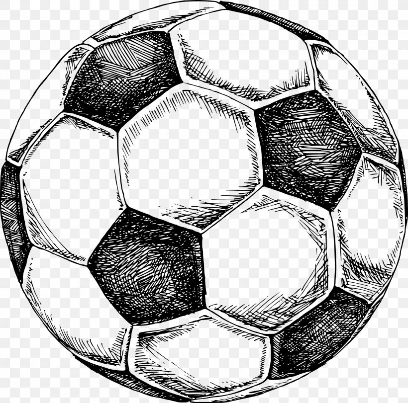 Football Pitch Drawing Illustration, PNG, 2314x2289px, Football, Ball, Black And White, Drawing, Football Pitch Download Free