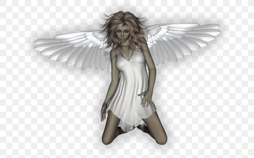 Wing Figurine Supernatural Creature, PNG, 672x509px, Black And White, Angel, Black, Edem Sauna, Fictional Character Download Free