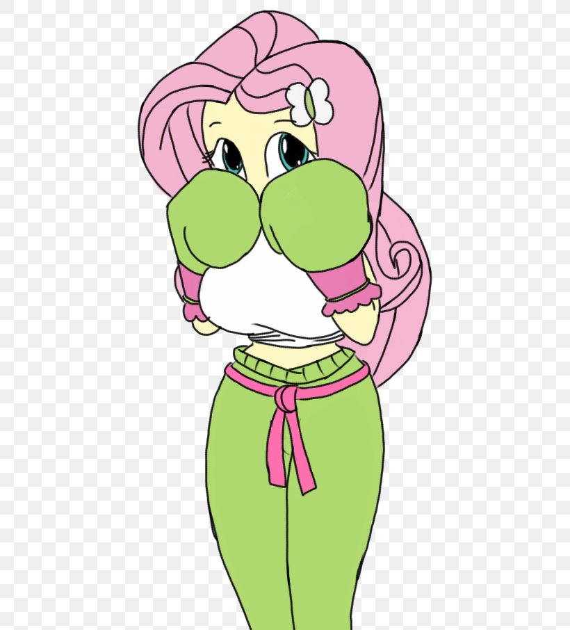 Fluttershy Boxing Glove My Little Pony: Equestria Girls Clip Art, PNG, 445x906px, Watercolor, Cartoon, Flower, Frame, Heart Download Free