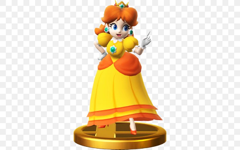 Super Smash Bros. For Nintendo 3DS And Wii U Princess Daisy Princess Peach Mario Super Smash Bros. Brawl, PNG, 512x512px, Princess Daisy, Action Figure, Bowser Jr, Figurine, Mario Download Free