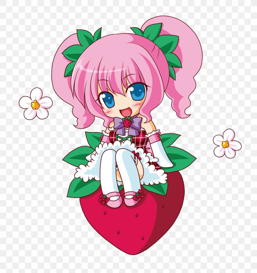 Tochigi Prefecture Strawberry 萌えキャラ学会 Moe, PNG, 1126x1200px, Watercolor, Cartoon, Flower, Frame, Heart Download Free