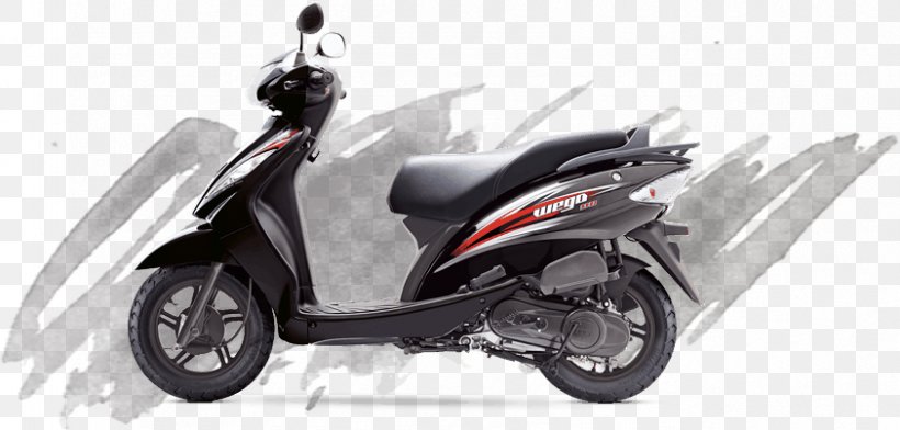 Scooter TVS Wego Car Suspension Motorcycle, PNG, 843x403px, Scooter, Automotive Design, Automotive Exterior, Automotive Lighting, Car Download Free