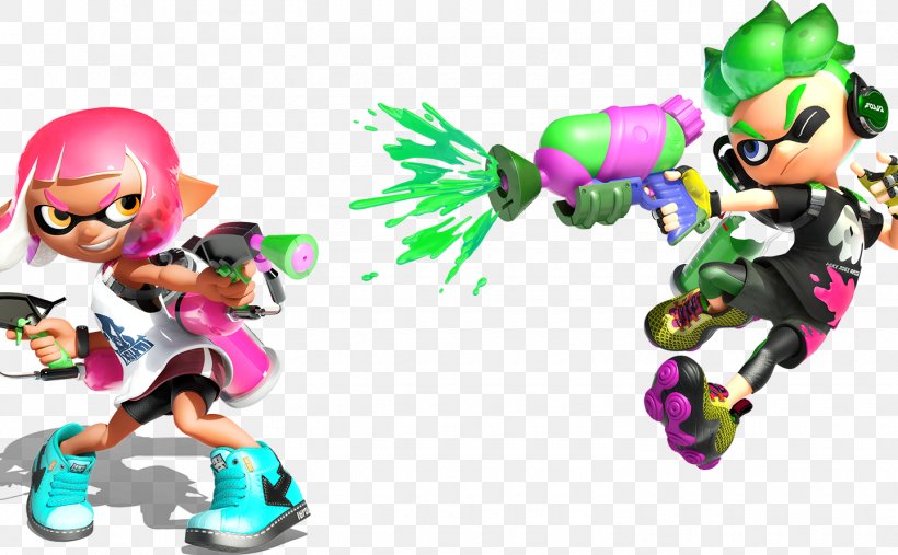 Splatoon 2 Nintendo Switch Video Game, PNG, 1440x892px, Splatoon 2, Action Figure, Amiibo, Art, Cartoon Download Free