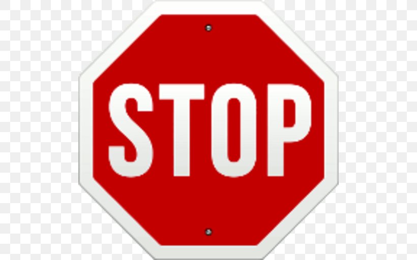Stop Sign Traffic Sign Royalty-free Clip Art, PNG, 512x512px, Stop Sign, Area, Brand, Flat Design, Logo Download Free