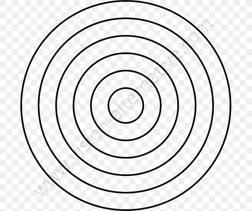 Circle Concentric Objects Point Visual Perception Angle, PNG, 687x687px, Concentric Objects, Area, Astigmatism, Black And White, Diagram Download Free