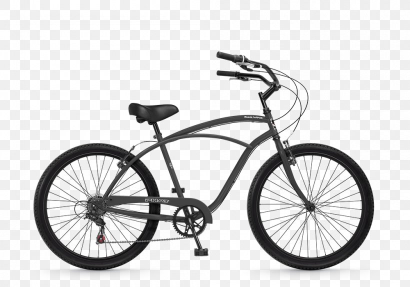 Cruiser Bicycle Bicycle Shop Single-speed Bicycle Cycling, PNG, 1000x700px, Bicycle, Automotive Exterior, Automotive Tire, Bicycle Accessory, Bicycle Drivetrain Part Download Free