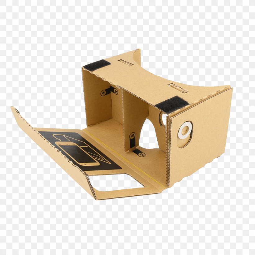 Google Cardboard Virtual Reality Virtuality, PNG, 1000x1000px, Google Cardboard, Box, Cardboard, Glasses, Google Download Free