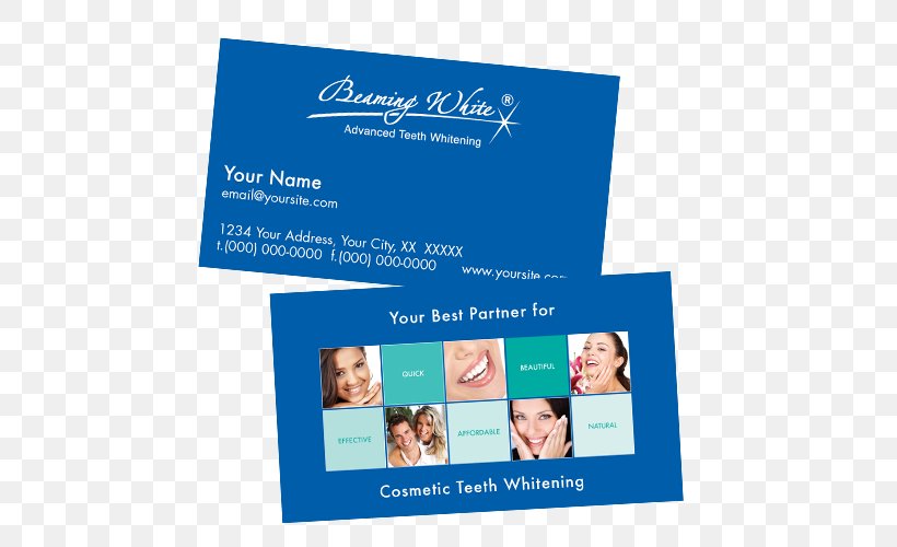 Tooth Whitening Dentistry Business Cards Human Tooth, PNG, 500x500px, Tooth Whitening, Blue, Brand, Business, Business Cards Download Free