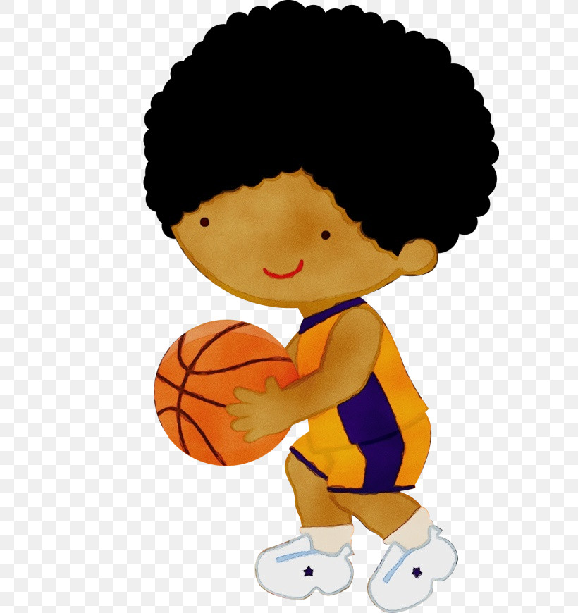 Basketball Player Cartoon Basketball Hairstyle Throwing A Ball, PNG, 596x870px, Watercolor, Afro, Basketball, Basketball Moves, Basketball Player Download Free